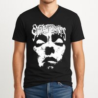 Stray Rats Store Stray Rats Face V-Neck T-Shirt