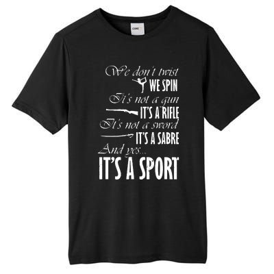 Spin Rifle Sabre Its A Sport Color Guard Winter Guard Tall Fusion ChromaSoft Performance T-Shirt