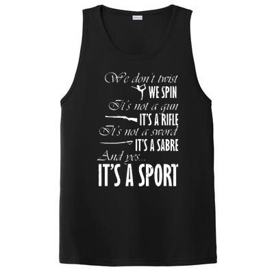 Spin Rifle Sabre Its A Sport Color Guard Winter Guard PosiCharge Competitor Tank