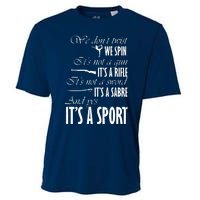 Spin Rifle Sabre Its A Sport Color Guard Winter Guard Cooling Performance Crew T-Shirt