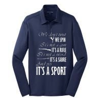 Spin Rifle Sabre Its A Sport Color Guard Winter Guard Silk Touch Performance Long Sleeve Polo