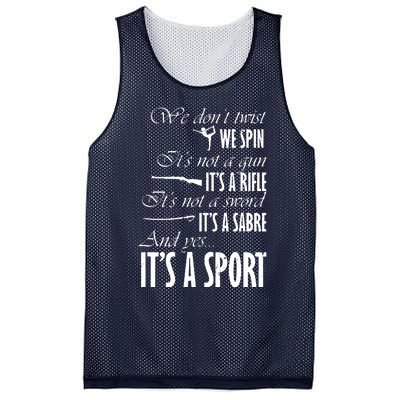 Spin Rifle Sabre Its A Sport Color Guard Winter Guard Mesh Reversible Basketball Jersey Tank