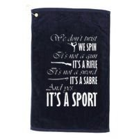 Spin Rifle Sabre Its A Sport Color Guard Winter Guard Platinum Collection Golf Towel