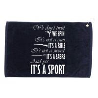 Spin Rifle Sabre Its A Sport Color Guard Winter Guard Grommeted Golf Towel