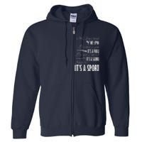 Spin Rifle Sabre Its A Sport Color Guard Winter Guard Full Zip Hoodie