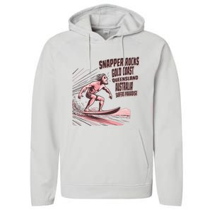 Snapper Rocks Surf Spot Australia Performance Fleece Hoodie