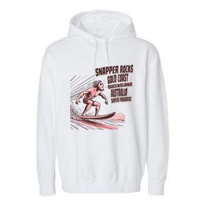 Snapper Rocks Surf Spot Australia Garment-Dyed Fleece Hoodie