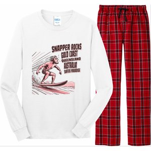 Snapper Rocks Surf Spot Australia Long Sleeve Pajama Set