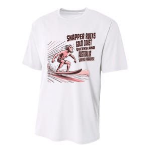 Snapper Rocks Surf Spot Australia Performance Sprint T-Shirt