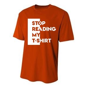 Stop Reading Performance Sprint T-Shirt