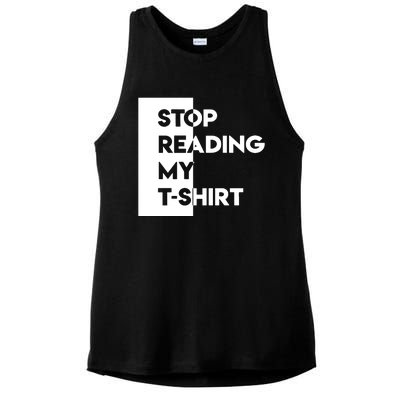 Stop Reading Ladies PosiCharge Tri-Blend Wicking Tank