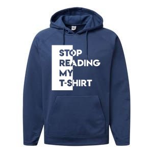 Stop Reading Performance Fleece Hoodie