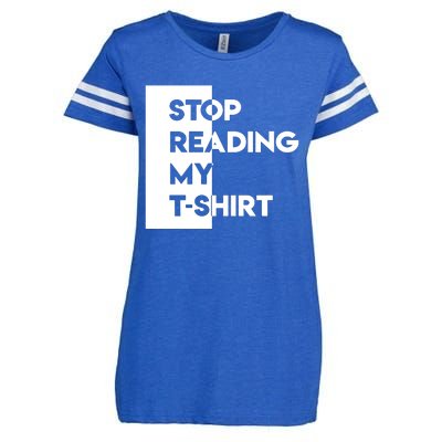 Stop Reading Enza Ladies Jersey Football T-Shirt