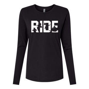 Snowmobile Ride Snowmobiling Winter Sport Gift Womens Cotton Relaxed Long Sleeve T-Shirt