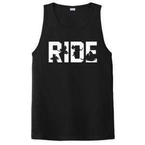 Snowmobile Ride Snowmobiling Winter Sport Gift PosiCharge Competitor Tank