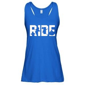 Snowmobile Ride Snowmobiling Winter Sport Gift Ladies Essential Flowy Tank