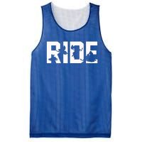 Snowmobile Ride Snowmobiling Winter Sport Gift Mesh Reversible Basketball Jersey Tank