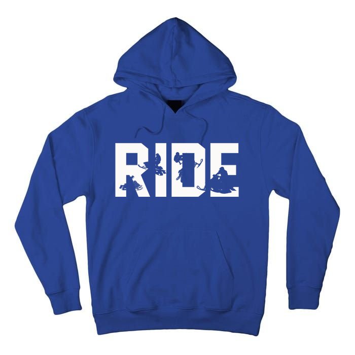 Snowmobile Ride Snowmobiling Winter Sport Gift Tall Hoodie