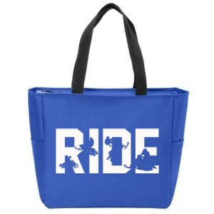 Snowmobile Ride Snowmobiling Winter Sport Gift Zip Tote Bag