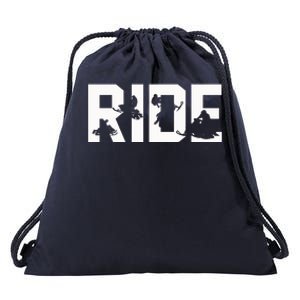 Snowmobile Ride Snowmobiling Winter Sport Gift Drawstring Bag