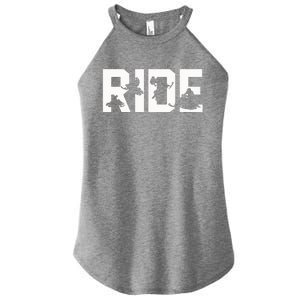 Snowmobile Ride Snowmobiling Winter Sport Gift Women's Perfect Tri Rocker Tank