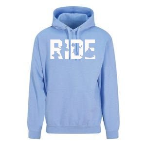 Snowmobile Ride Snowmobiling Winter Sport Gift Unisex Surf Hoodie