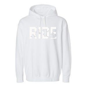 Snowmobile Ride Snowmobiling Winter Sport Gift Garment-Dyed Fleece Hoodie