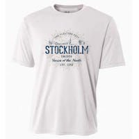 Sweden Retro Style Vintage Stockholm Cooling Performance Crew T-Shirt