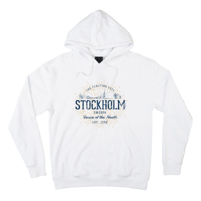 Sweden Retro Style Vintage Stockholm Hoodie