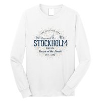 Sweden Retro Style Vintage Stockholm Long Sleeve Shirt