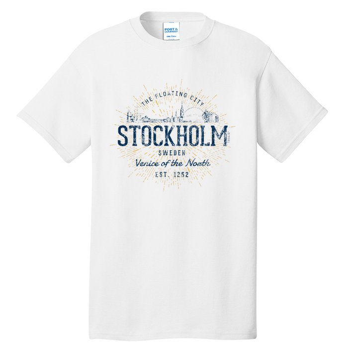 Sweden Retro Style Vintage Stockholm Tall T-Shirt