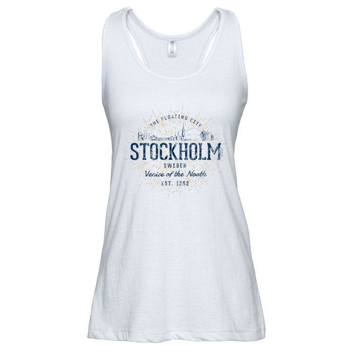 Sweden Retro Style Vintage Stockholm Ladies Essential Flowy Tank