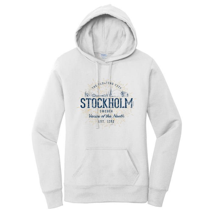 Sweden Retro Style Vintage Stockholm Women's Pullover Hoodie