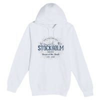 Sweden Retro Style Vintage Stockholm Premium Pullover Hoodie