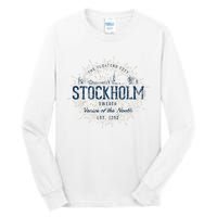 Sweden Retro Style Vintage Stockholm Tall Long Sleeve T-Shirt