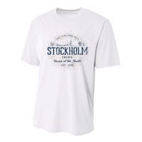 Sweden Retro Style Vintage Stockholm Performance Sprint T-Shirt