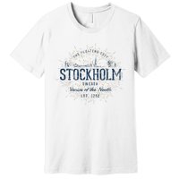 Sweden Retro Style Vintage Stockholm Premium T-Shirt