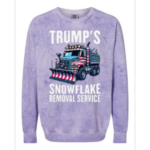 Snowflake Removal Service TrumpS Snowflake Removal Service Colorblast Crewneck Sweatshirt