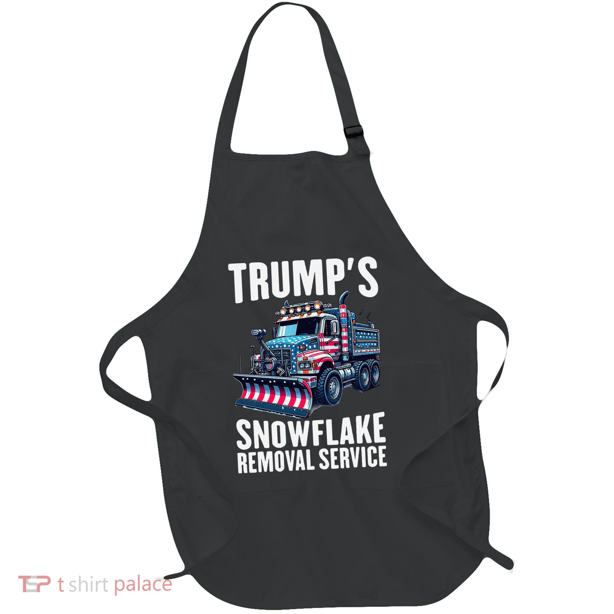 Snowflake Removal Service TrumpS Snowflake Removal Service Full-Length Apron With Pockets