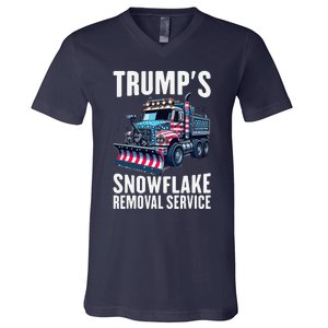 Snowflake Removal Service TrumpS Snowflake Removal Service V-Neck T-Shirt