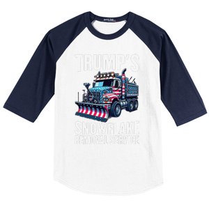 Snowflake Removal Service TrumpS Snowflake Removal Service Baseball Sleeve Shirt