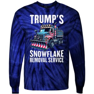 Snowflake Removal Service TrumpS Snowflake Removal Service Tie-Dye Long Sleeve Shirt