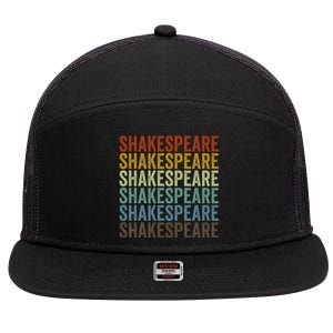 Shakespeare Retro 7 Panel Mesh Trucker Snapback Hat