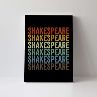 Shakespeare Retro Canvas