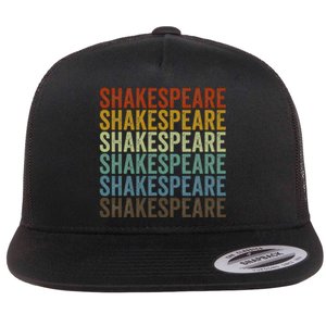 Shakespeare Retro Flat Bill Trucker Hat