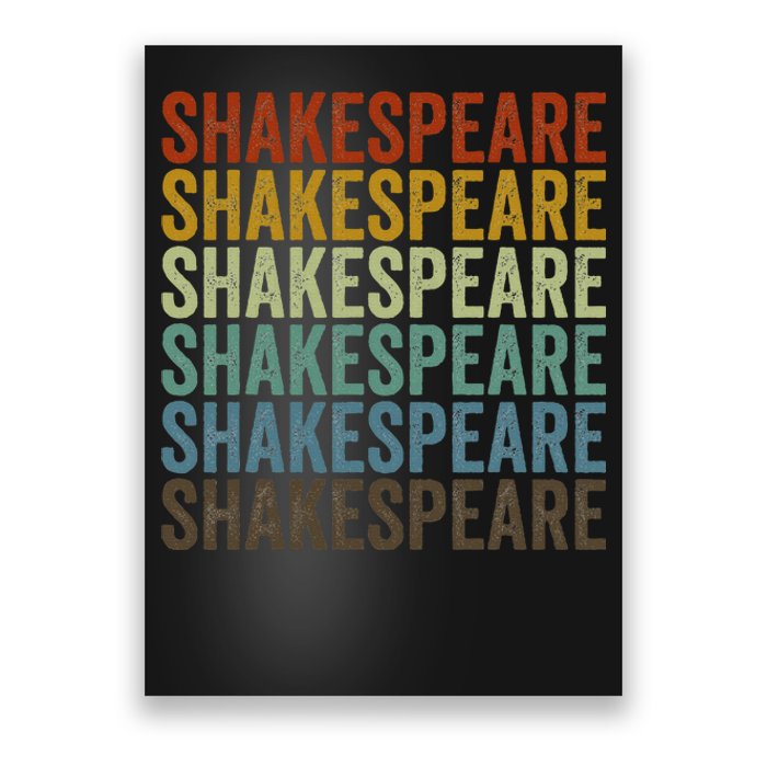 Shakespeare Retro Poster