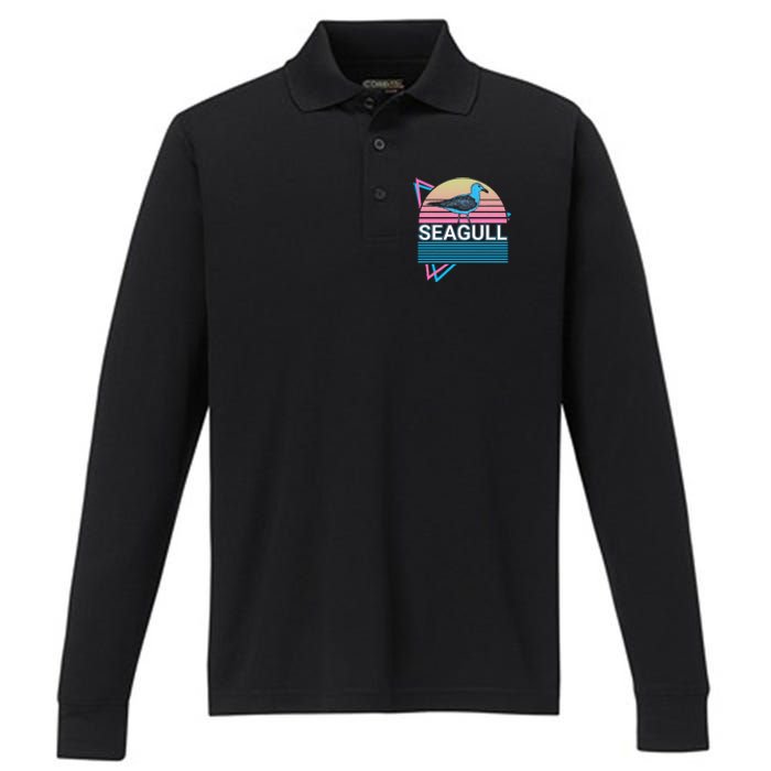 Seagull Retro Performance Long Sleeve Polo