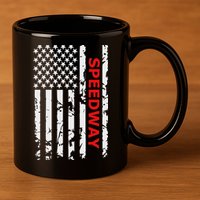 Speedway Racing 11oz C Handle Ceramic Mug