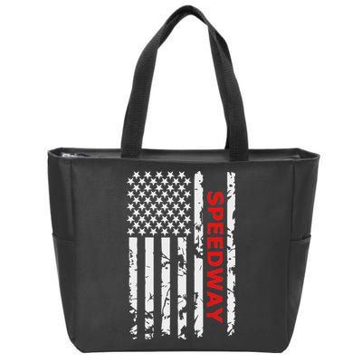 Speedway Racing Zip Tote Bag