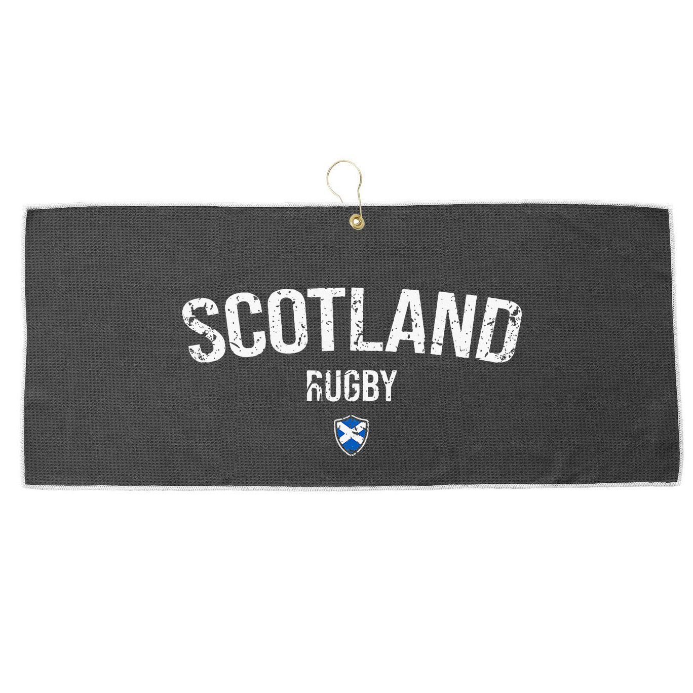 Scotland Rugby Six Nations Rugby Scotland Supporter Rugby Large Microfiber Waffle Golf Towel